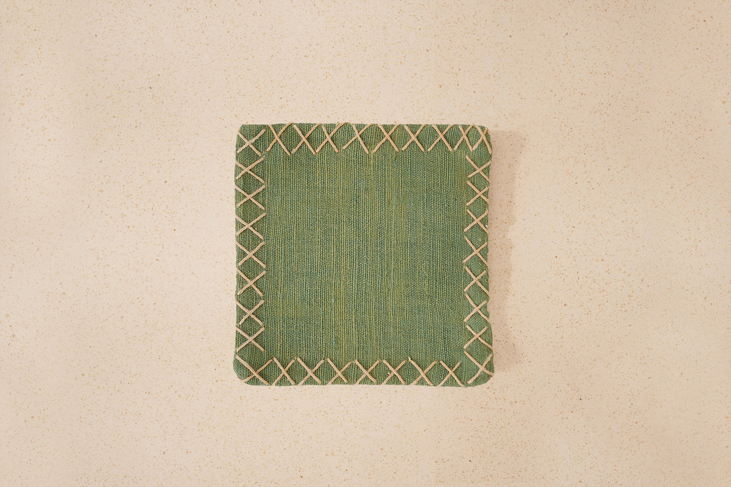 Criss-Cross Square Coasters – Set of Four