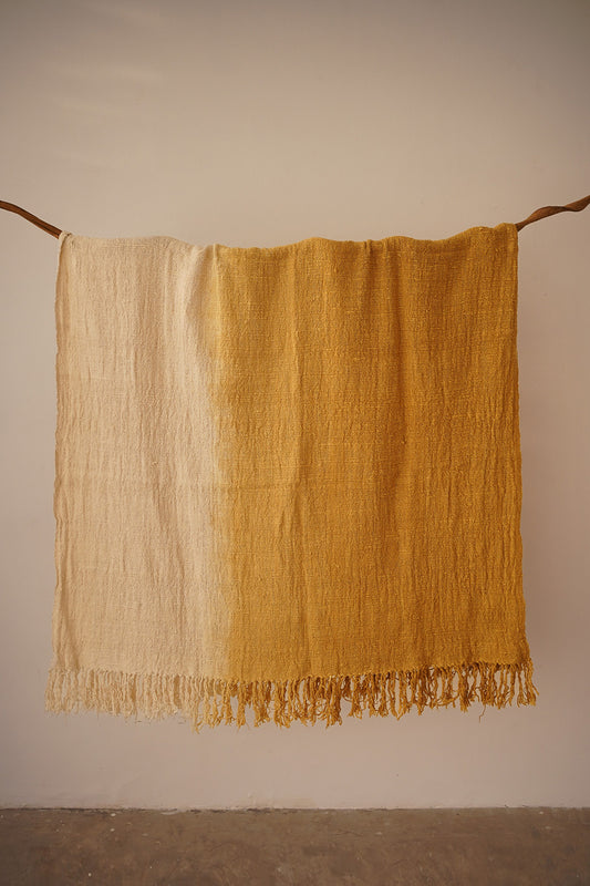 Jessie Bed Throw - Ombre Dyeing